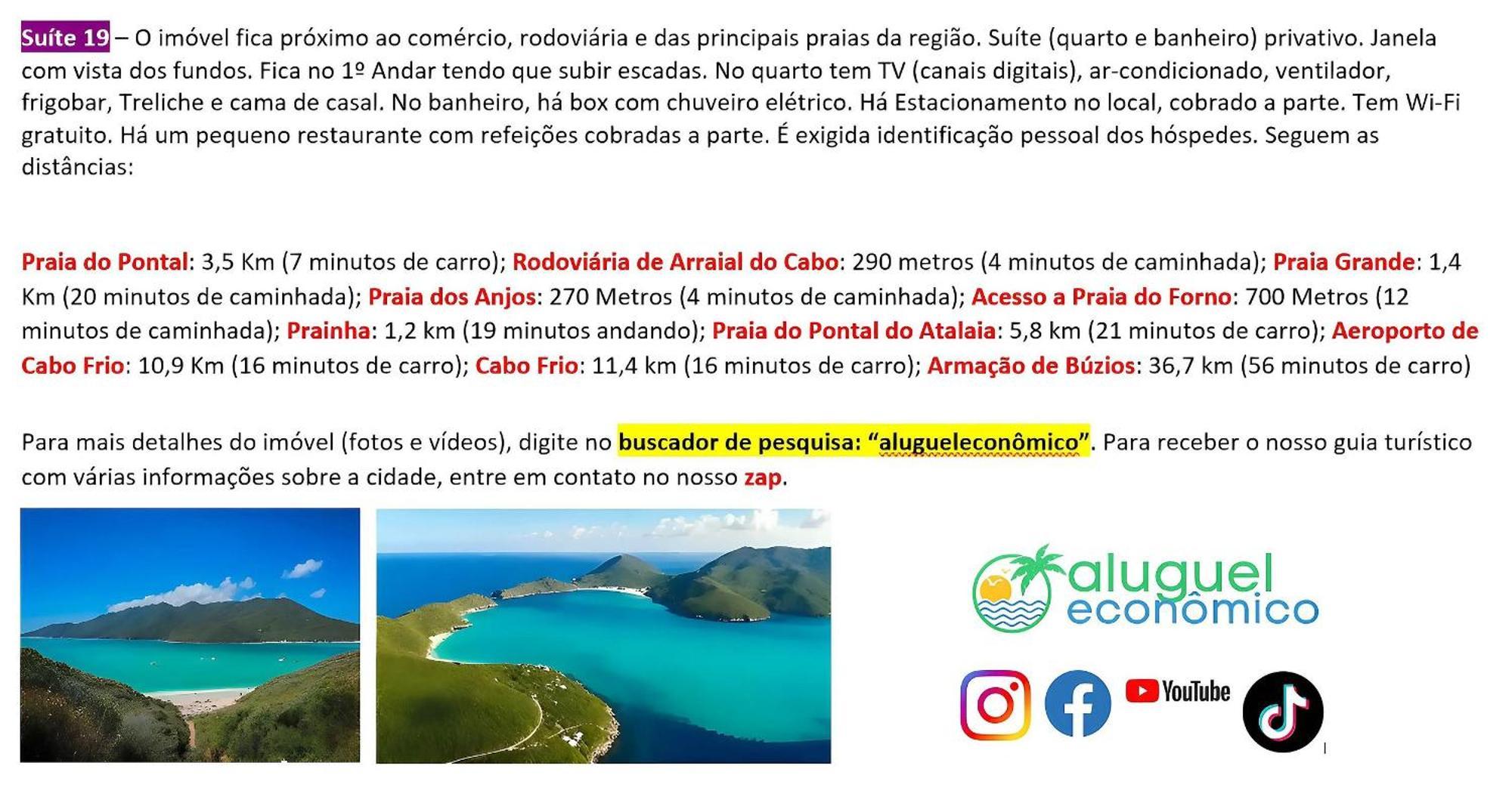 Arraial Do Cabo - Recanto Das Tartarugas - Aluguel Economico Экстерьер фото